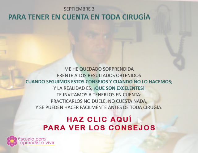 Para tener en cuenta en toda cirugía